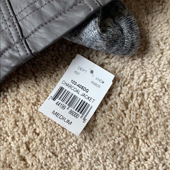 Jackets & Coats Half Leather Half Sweatshirt Jacket Poshmark